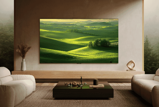 TCL QD Mini-Led TV in a modern home