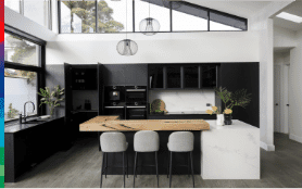All Bosch black chic kitchen. 